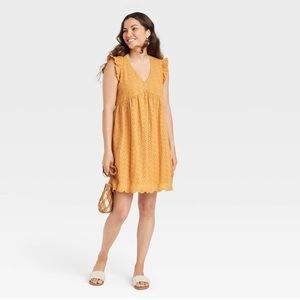 Knox Rose eyelet dress in white